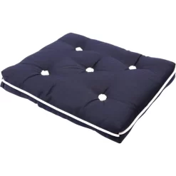 Kapok Kissen Sitzkissen Einfach Navy