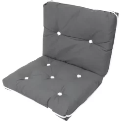 Kapok Kissen Sitzkissen Doppelt Anthrazit