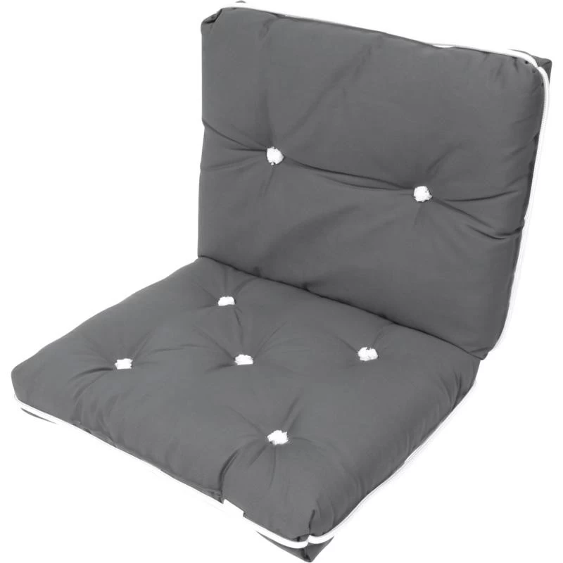 Kapok Kissen Sitzkissen Doppelt Anthrazit 1 Kapok Kissen Sitzkissen Doppelt Anthrazit