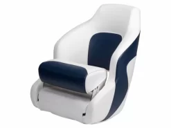 Talamex Bootsstuhl Captain Deluxe Marineblau/weiß