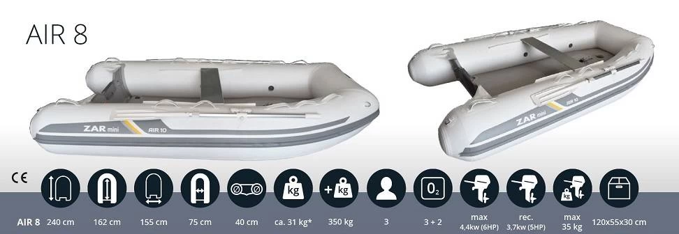 ZAR Mini AIR 8 Schlauchboot 7 ZAR Mini AIR 8 Schlauchboot – Bild 7