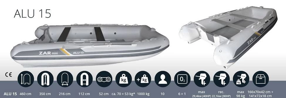 ZAR Mini ALU 15 Speedtube Schlauchboot 6 ZAR Mini ALU 15 Speedtube Schlauchboot – Bild 6