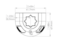 Railblaza Sideport Weiß -Railblaza Verkäufe railblaza sideport schwarz 01 1